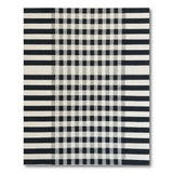 Bold Black White Checkered Black and White Area Rug