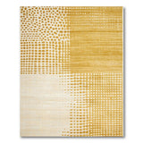 Yellow Dot Fade Geometric Area Rug