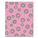 Pink Green Abstract Floral Area Rug
