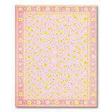 Vintage Pink Daisy Floral Floral Vintage Area Rug