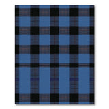 Blue Black Tartan Plaid Area Rug