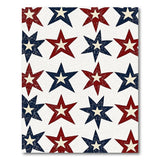 Distressed Patriotic Stars Area Rug