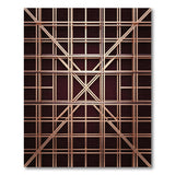 Rose Gold Lattice Geometric Area Rug