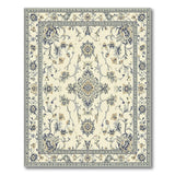 Cream Blue Traditional Persian Area Rug