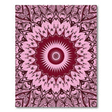 Pink Intricate Pink Mandala Persian Area Rug