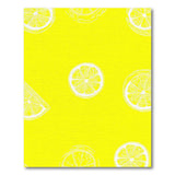 Yellow Sunny Lemon Slice Yellow Area Rug