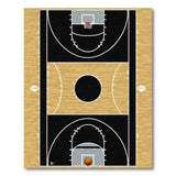 Basketball Court Tan Area Rug
