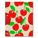 Red Cherry Fruit Pattern Area Rug