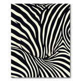 Twisted Zebra Stripe Area Rug