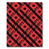 Bold Red Black Geometric Tribal Area Rug