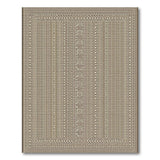 Brown Tan Heritage Tribal Geometric Area Rug
