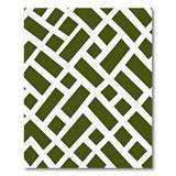 Green Lattice Geometric Area Rug