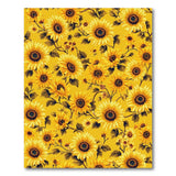 Vibrant Sunflower Yellow Floral Area Rug