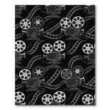 Vintage Film Camera Black and White Area Rug