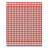 Classic Red Gingham Checkered Red Area Rug