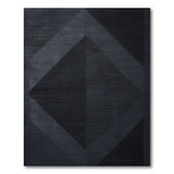 Modern Grey Geometric Diamond Area Rug