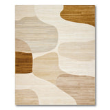 Abstract Area Organic Abstract Beige Neutral Area Rug