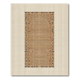 Brown Tan Geometric Dot Area Rug