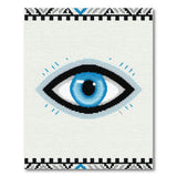 Blue Evil Eye Heritage Tribal Rug