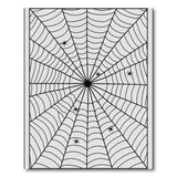 Intricate Spider Web Black White Black and White Area Rug