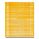 Distressed Yellow Plaid Area Rug
