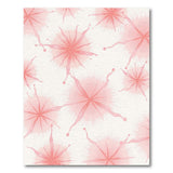 Pink Starburst Abstract Area Rug