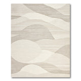 Abstract Wavy Dune Neutral Area Rug