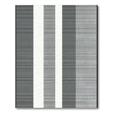 Bold Geometric Modern Bold Black White Vertical Stripe Area Rug