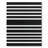 Bold Black White Striped No. 19 Area Rug