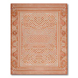 Terracotta Lattice Heritage Tribal Rug