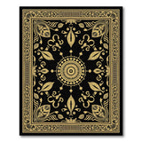 Luxurious Gold Mandala Persian Area Rug