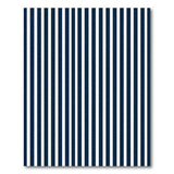 Black and White Navy and White Vertical Striped Area Rug