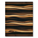 Brown Tan Rustic Farmhouse Landscape Rug