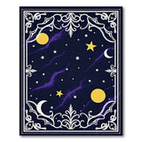Celestial Navy Star Lightning Area Rug