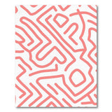 Pink Maze Geometric Area Rug