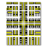 Geometric Modern Yellow Bold Yellow Black Geometric Area Rug