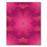 Vivid Pink Radiant Fan Geometric Area Rug