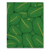 Lush Overlapping Green Leaf Area Rug