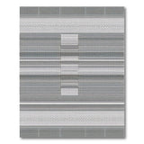 Black White Geometric Grid Stripe Rug