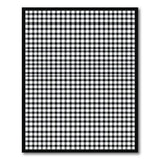 Black and White Black White Distressed Checkered Area Rug