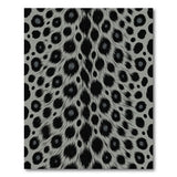 Gray Leopard Print Area Rug