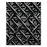 Grey Modern Grey Lattice Geometric Area Rug
