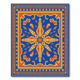 Royal Blue Persian Star Medallion Area Rug