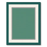 Deep Teal Green Abstract Area Rug