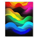Rainbow Wave Halftone Area Rug