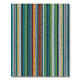 Vibrant Multicolor Striped Woven Area Rug