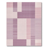 Pink Purple Geometric Striped Area Rug