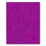 Vibrant Pink Wavy Abstract Area Rug
