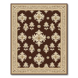 Ornate Brown Floral Persian Area Rug