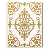 Traditional Persian Gold Medallion Traditional Persian Area Rug